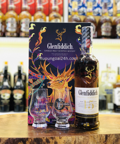 Rượu Glenfiddich 15 hộp quà Tết (mới)