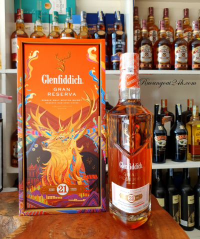 Rượu Glenfiddich 21YO hộp quà Tết