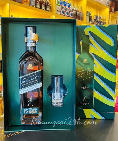 Rượu Johnnie Walker Green Label - Hộp quà 2022