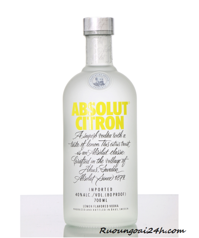 Rượu Vodka Absolut Citron