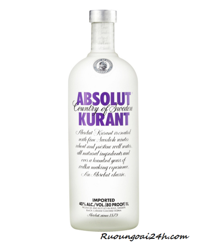 Rượu Vodka Absolut Kurant